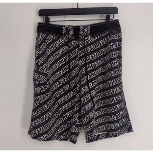 Y2K Famous Stars And Straps All Over Print Black White Board Shorts Mens 30